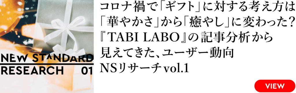 『TABI LABO』の記事分析から見えてきた、ユーザー動向━━NSリサーチvol.1